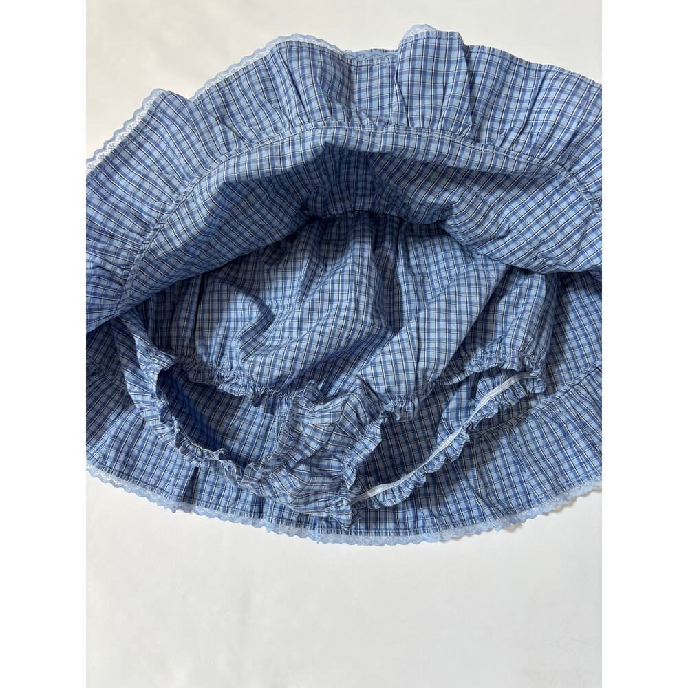 Aritzia Sunday Best NWT Theo Poplin Skort Size Small Blue Ruffles - Picture 7 of 13